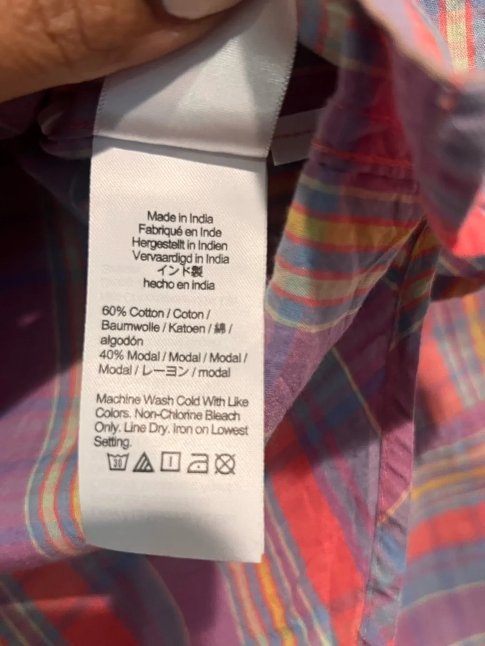 Jcrew Multicolor Plaid Button-Up Cotton Shirt - Picture 5 of 6